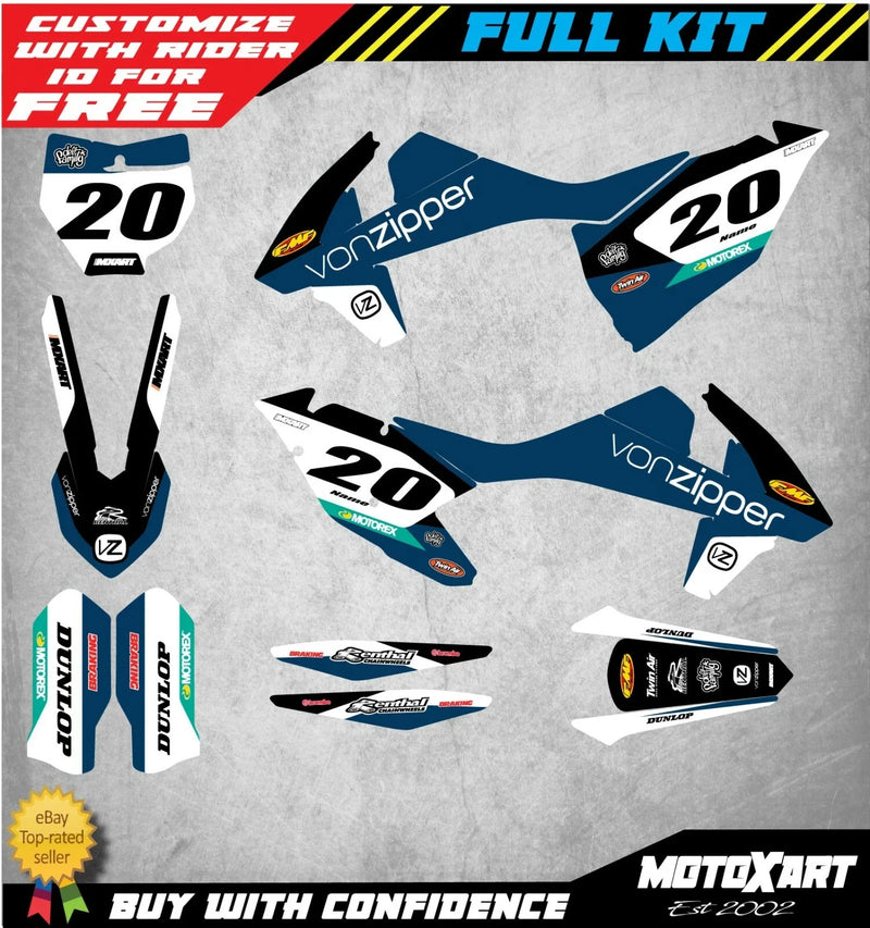 KTM SX 125 250 Custom Decal Kit Stickers (2016-2018)