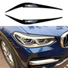 BMW X3 X4 G01 G02 (2018-2022) Gloss Black 2 x Headlight Eyelid Trim