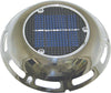 Boat Caravan Camper Solar Vent - Stainless Switch & Recharging Battery