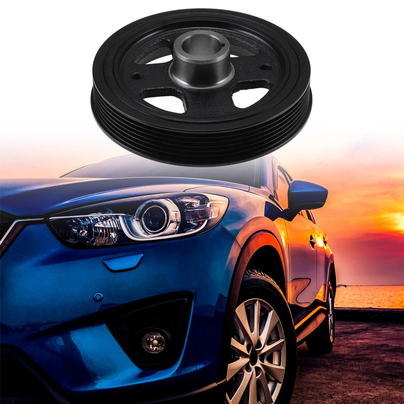 Lexus CT200h Engine Harmonic Balancer Crank Pulley Steel Black
