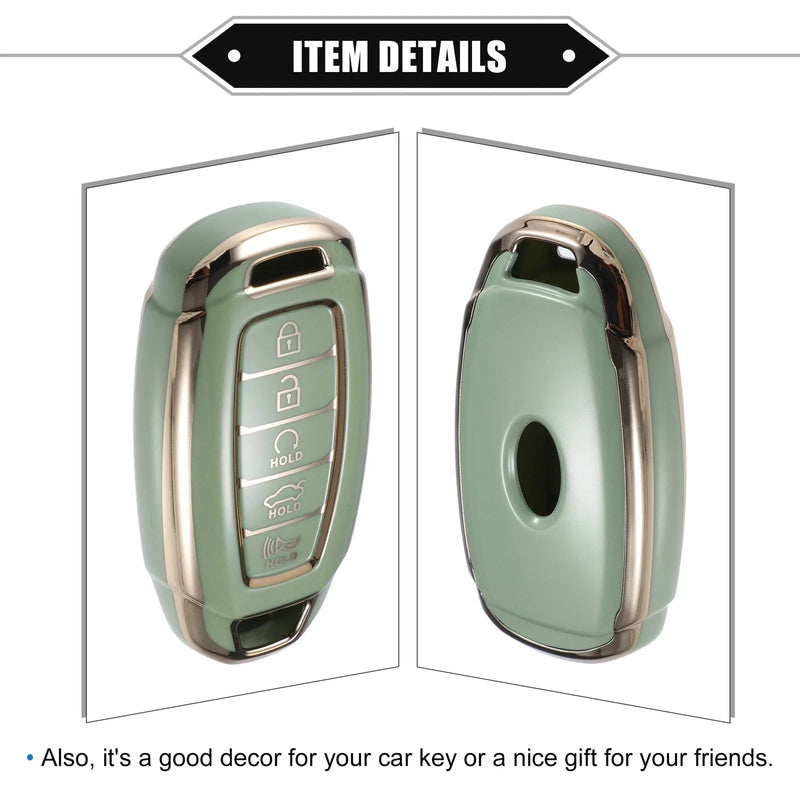 Hyundai Elantra, Accent, Santa Fe Keyless Key Fob Cover (2011-2023)