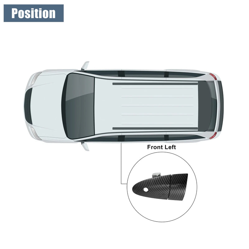 Honda CR-Z Front Left Exterior Door Handle Carbon Fiber (2011-2016)