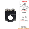 Cafe Racer 1" Bars Aluminum  Button Light Switch