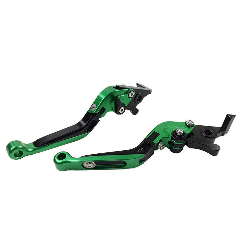 Kawasaki Z650 Z900 Ninja 17-22 Extendable Brake Clutch Levers  Green