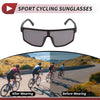 1 x Motorcycle Riding Goggles Dark Gray Lens Black Frame Cycling Sunglasses