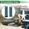 Motorcycle 7/8" 22mm Handlebar Grips TPU Gray Blue