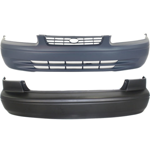 Bumper Cover For 1997-1999 Toyota Camry Front and Rear