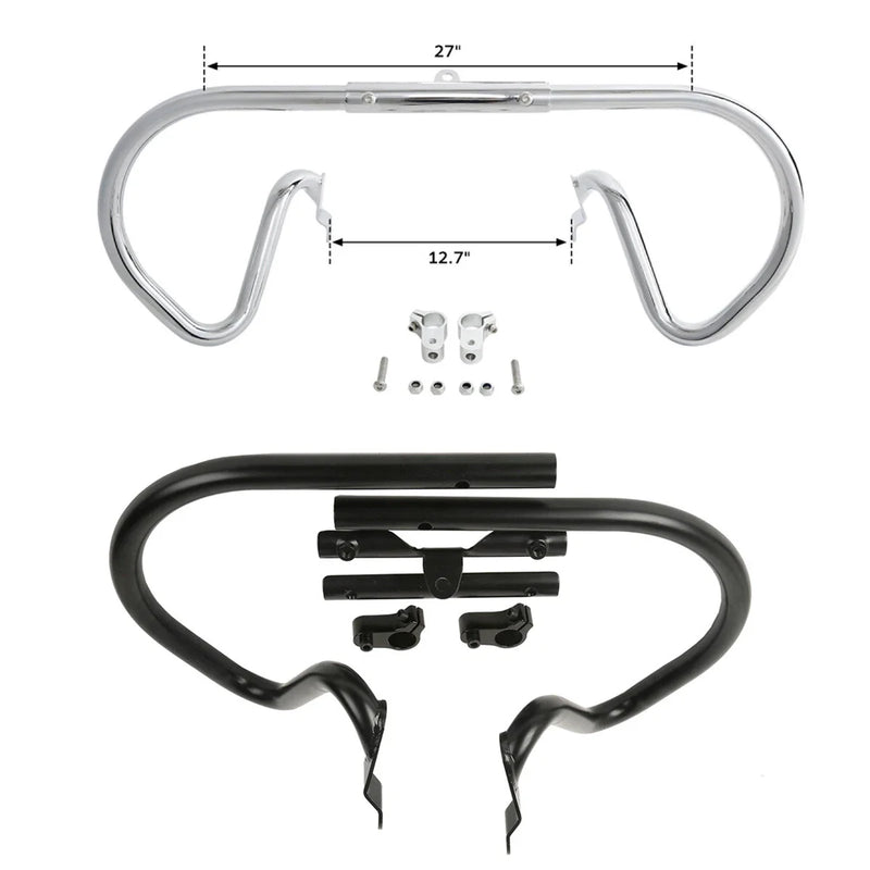 Harley V-Rod Muscle VRSCA Chrome / Blk Engine Guards Crash Bar (2002-2017)