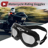 Motorcycle 1 x Motorcycle Riding Goggles Silver Tone Lens Black Frame