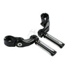 Harley Road King, Glide 1 1/4" Black Short Angled Footpegs