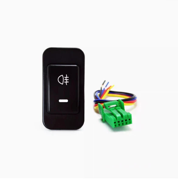Honda Fit Jazz Green Amber LED Dashboard Control Button (2001–2008)