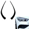 Benz CLA C118 2 x ABS Black Front Spoiler Air Vent Trim Covers (2019-2022)
