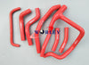 Honda XRV750 Africa Twin Aluminum Radiator + Red Silicone Hose (1993-2003)