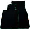 BMW 7 Series i7 G70 (2022-2026) Green Trim AutoWin Black Floor Mats