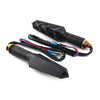 Universal Models 10mm Motorcycle Black LED Amber Turn Signal Lights