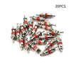 Car Bike Motorcycle Wheel 20x Tyre Valve Core Insert W/ Remover Tool