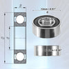 Auto 2 x 6x13x5mm Deep Groove Ball Bearings with Double Rubber Shield