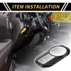 Jeep Carbon Fiber Pattern Headlight Button Panel Cover (2018-2023)