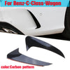 Mercedes Benz C-Class Carbon Black Rear Bumper Spoiler Trim Cover (2015-2021)