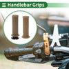 Motorcycle TPU Clear Brown 7/8 22mm Hand Grips Cover Kit