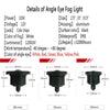 3.5in Car Angel Eye Blue Halo Ring LED Fog Lights