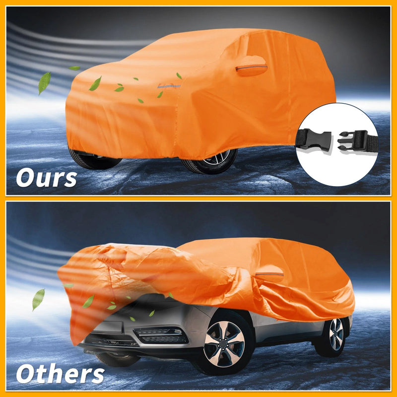 Acura MDX Orange with Zipper 210D-PU Car Cover