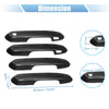 Toyota RAV4 4 x Door Handle Cover Trim Carbon Fiber (2019–2021)