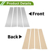 Dodge Ram 4 Pcs Silver Tone Pillar Window Trim (2019-2023)
