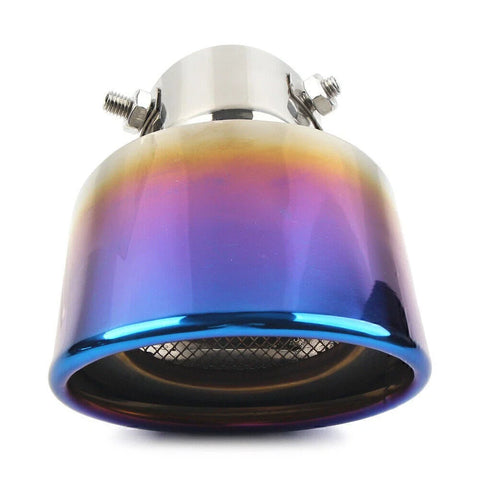 Car Muffler Stainless Steel Blue Rear Exhaust Pipe Tip