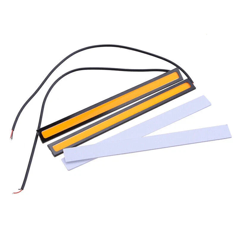 Car - Waterproof () 10 x Yellow LED Strip DRL Daytime Running Lights