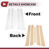 Nissan Sentra (2000-2006) Chrome Silver 6 Pcs Door Pillar Window Trim