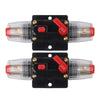 Car & Marine Applications 2 x Circuit Breaker 30A Resettable Fuse