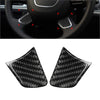Audi A6 A7 Carbon Fiber Steering Wheel Panel Cover Trim (2012-2018)