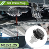 Car Motorcycle 2 x M12x1.25 Aluminum Oil Drain Plug with Gasket