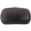 Harley Bobber Black Rear Passenger Pillion Pad Seat with 8 Suction Cups
