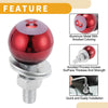 Motorcycle License Plate Screws Cover / 40mm / Aluminum Alloy Red