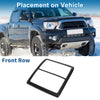 Toyota Tacoma Carbon Fiber Black Front Row Headlight Trim Bezel (2016–2023)
