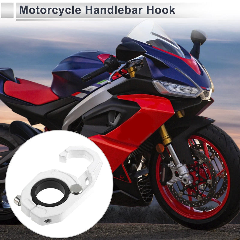 Scooters Motorcycle Hanging Hook Hexagonal Aluminum Alloy White