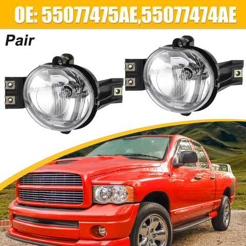 Dodge Ram 1500 2500 3500 Driving Fog Lights with Bulbs (2010-2023)