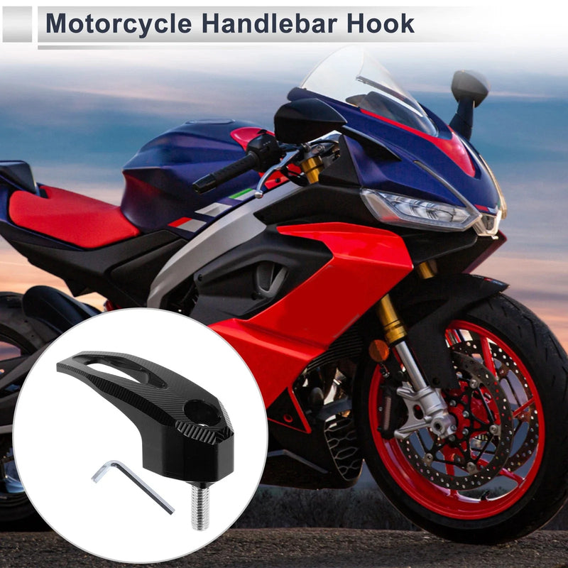 Black Rectangle Aluminum Alloy Motorcycle Hanging Hook Screw Hexagon Wrench
