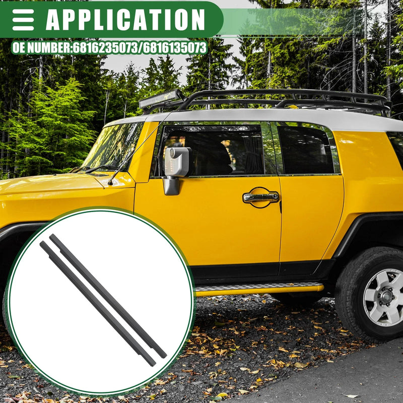 Toyota FJ Cruiser Rear Left Right Door Window Belt Weatherstrip (07-14)