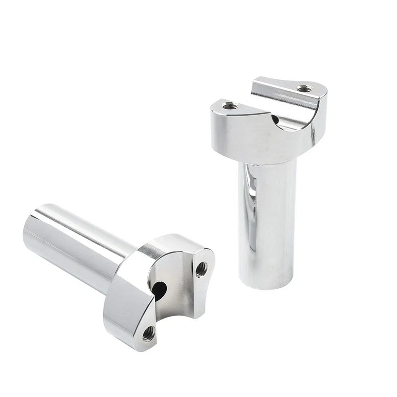 Harley Sportster Dyna Softail 4" CNC Straight Handlebar Risers (2004-2023)