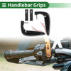 Motorcycle Hand Grips Cover Kit Handlebar Side Checkered