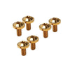 Bike Motorcycle 6 x Gold Titanium M6x20mm Torx Head Bolts