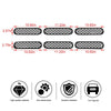 Ford Bronco Black Mesh Front Grille Inserts Trim Cover (2021-2024)