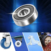 Automotive 2 x 10x30x9mm Double Rubber Sealed Deep Groove Ball Bearings