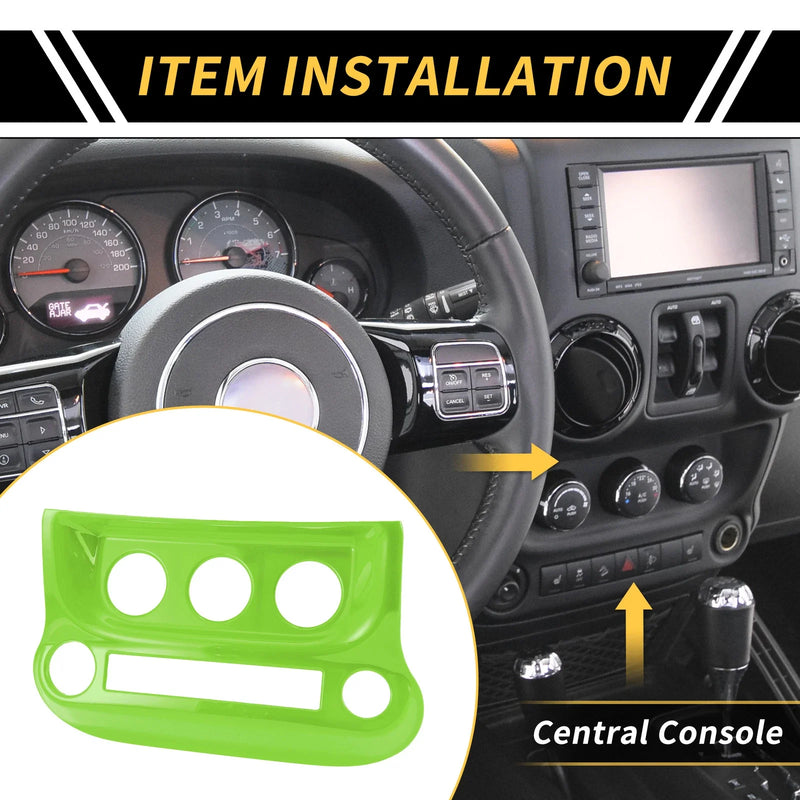 Jeep Wrangler JK JKU (2011-2017) Light Green AC Switch Control Cover Trim