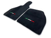 Ferrari F8 Spider Black Tailored Carpets Set with Emblem Floor Mats