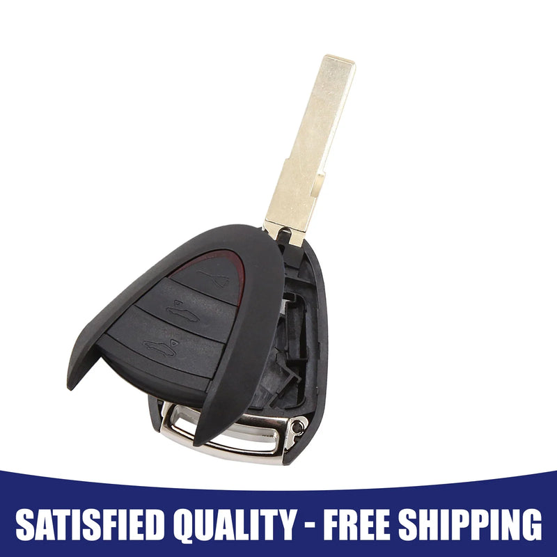 Porsche Boxster 987 Cayman 3 Button Car Key Shell Case (2005-2012)