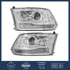 Ram 1500 2500 3500 LED DRL Projector Headlights Chrome (2009–2018)